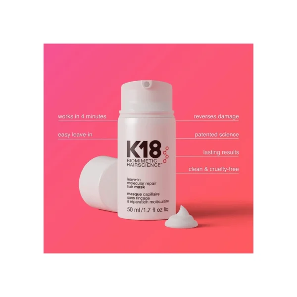 K18 31005 Hair Leave-In Molecular Repair Hair Mask, 50 ml